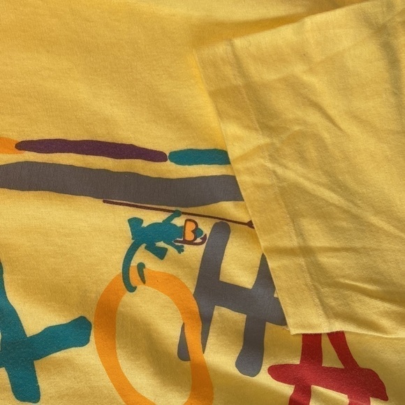 VINTAGE 80โs/90โs HAWAII ALOHA SINGLE STITCH T-SHIRT SIZE XL - Picture 5 of 6